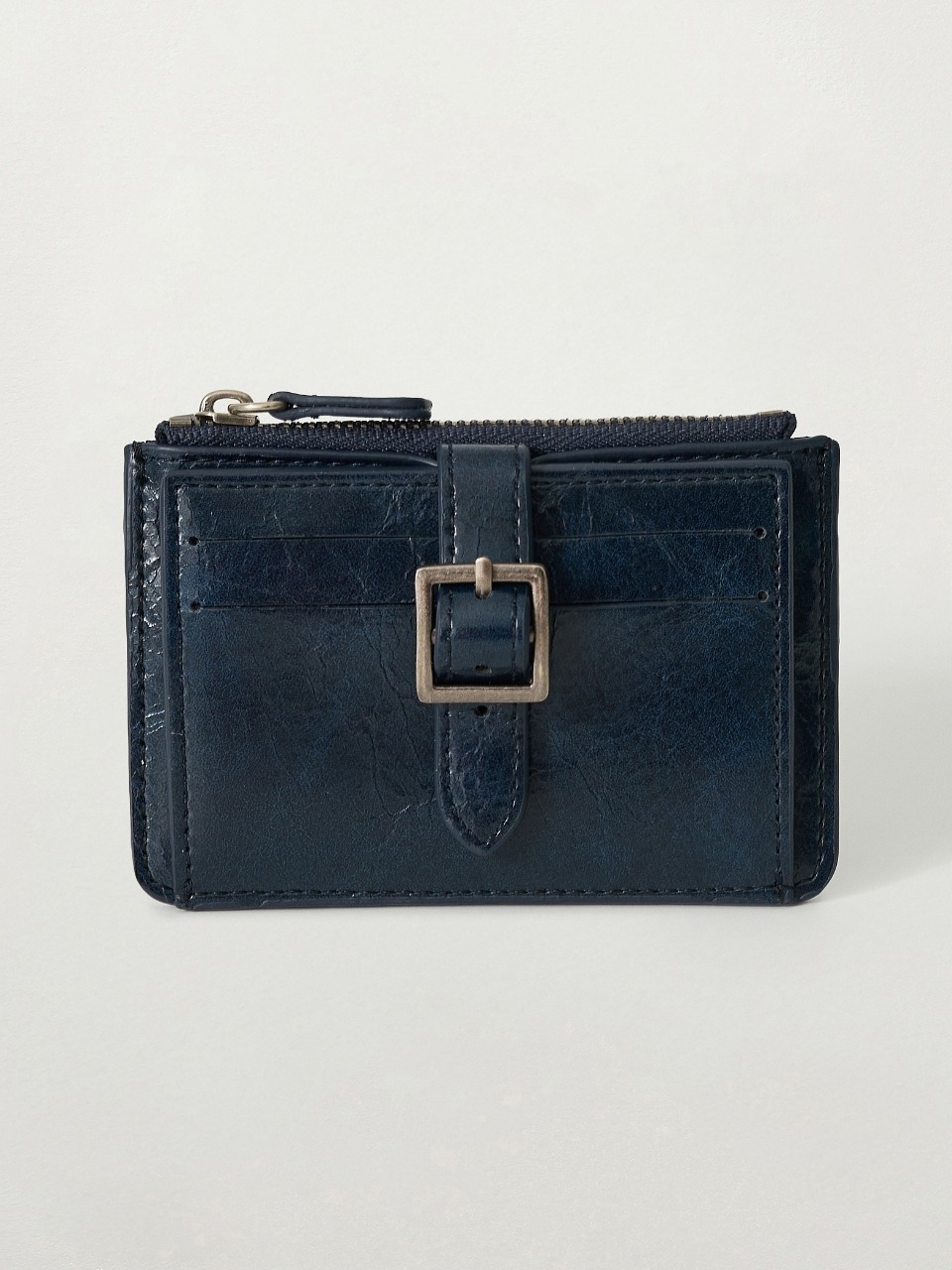 Кошелёк с пряжкой и карточниками Vintage_Navy