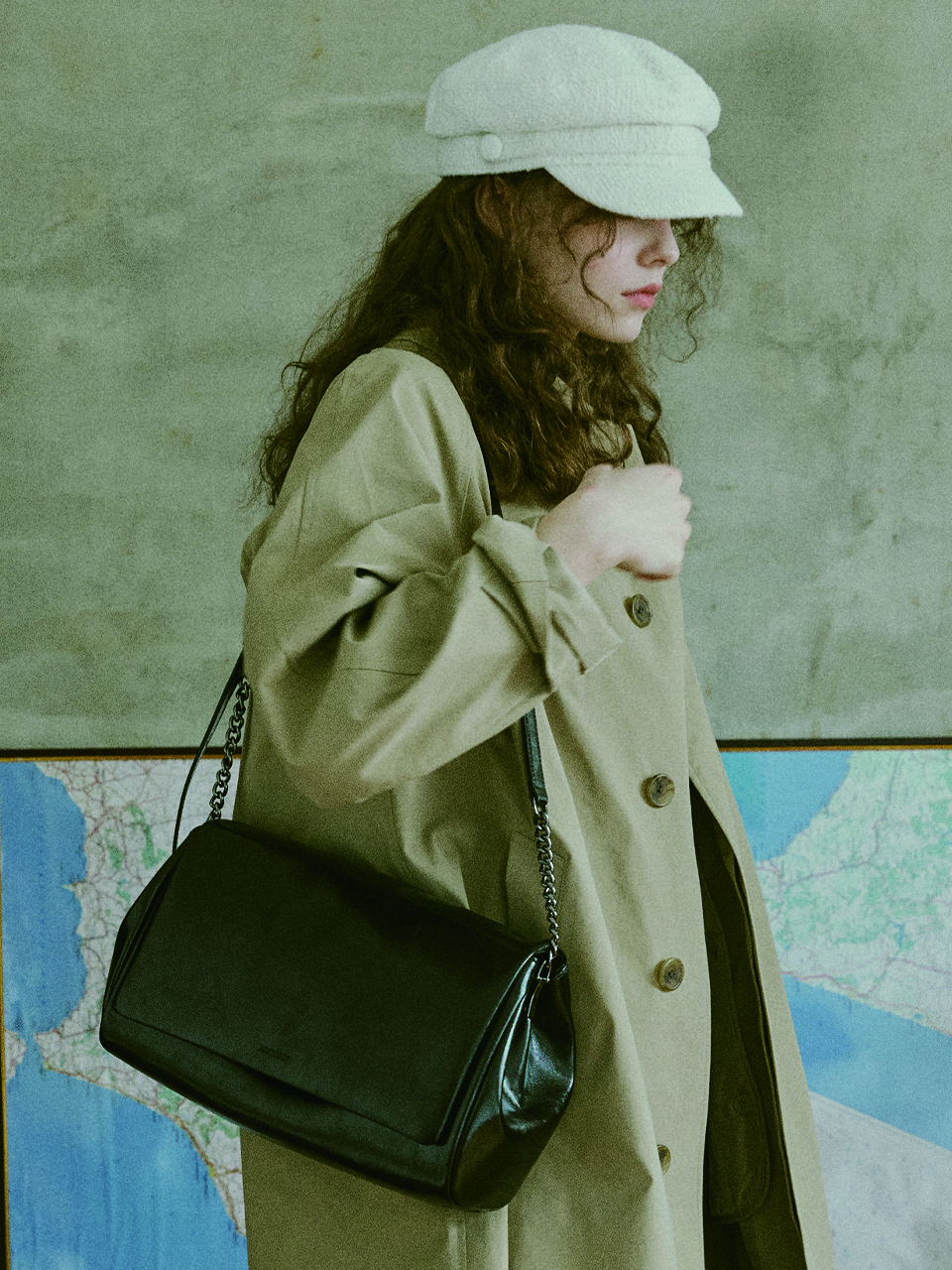 엘바테게브]Lettre Large bag Blackcurrant