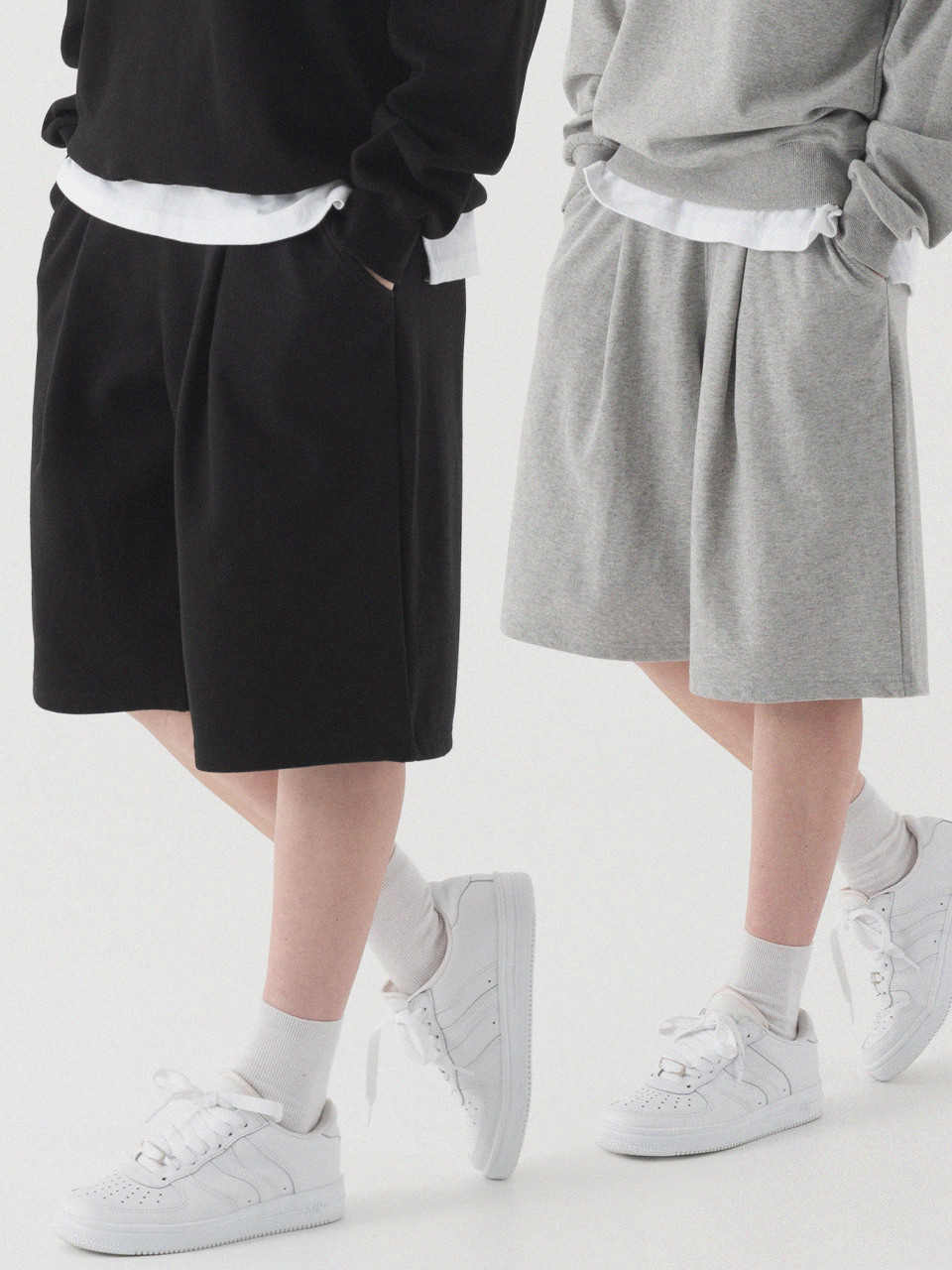 [2 PACK] Шорты Essential Deep One Tuck Sweat (3 colors)