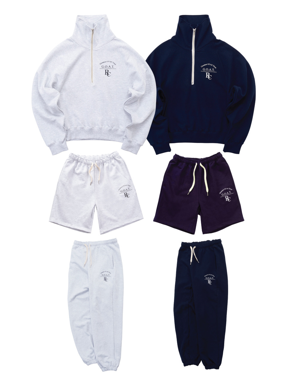 さらに100円引き◆RIANDCO◆Goat Half Zip-up Goat Half Zip-up Navy - riandco | 60% - Asian Fashion Online