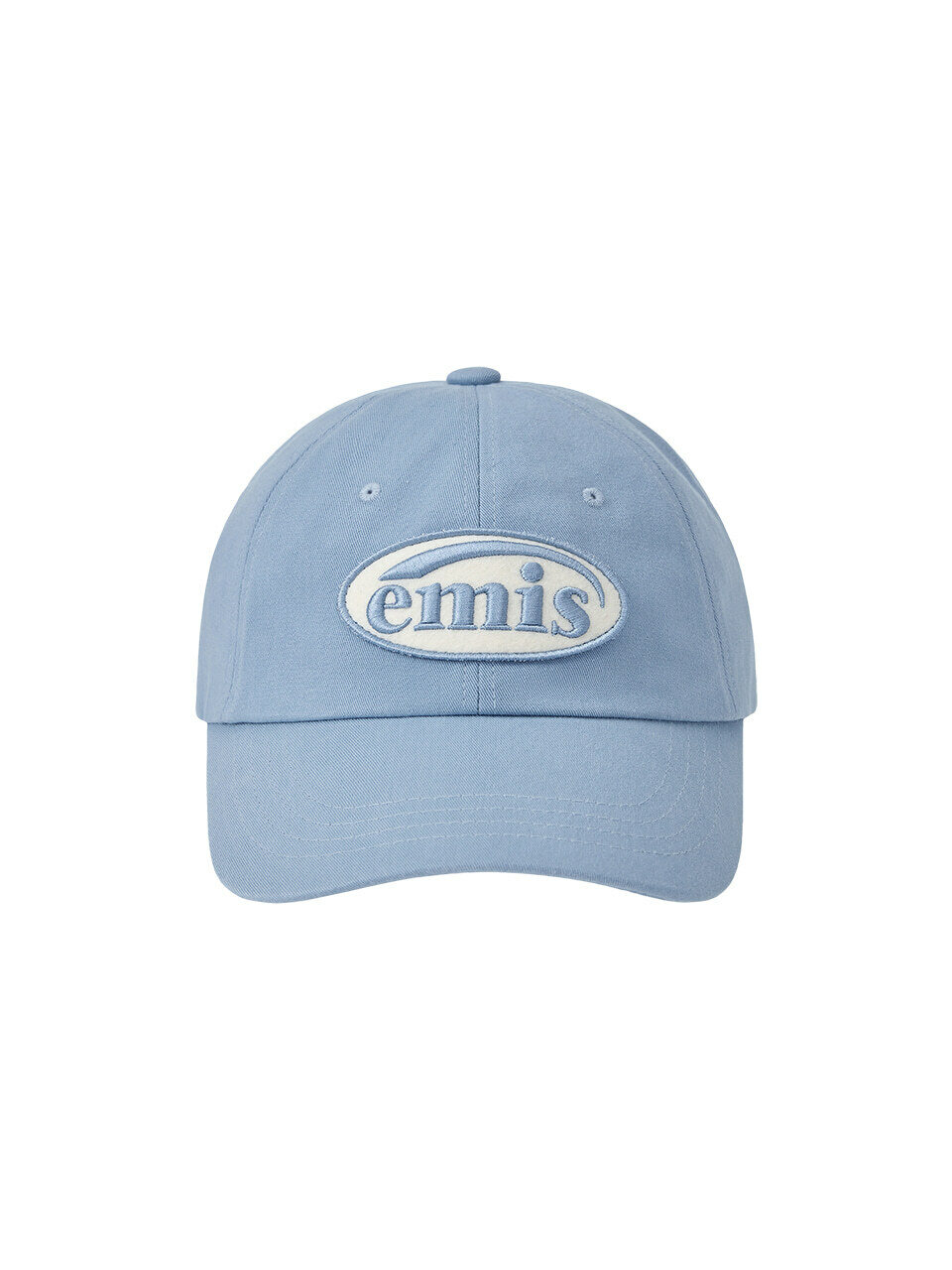 TONE ON TONE WAPPEN BALL CAP-SKY BLUE