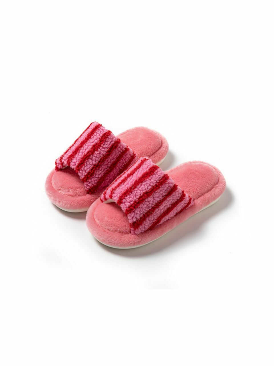 Яркие полосатые тапочки 2Colors, мягкие, бесшумные, на платформе