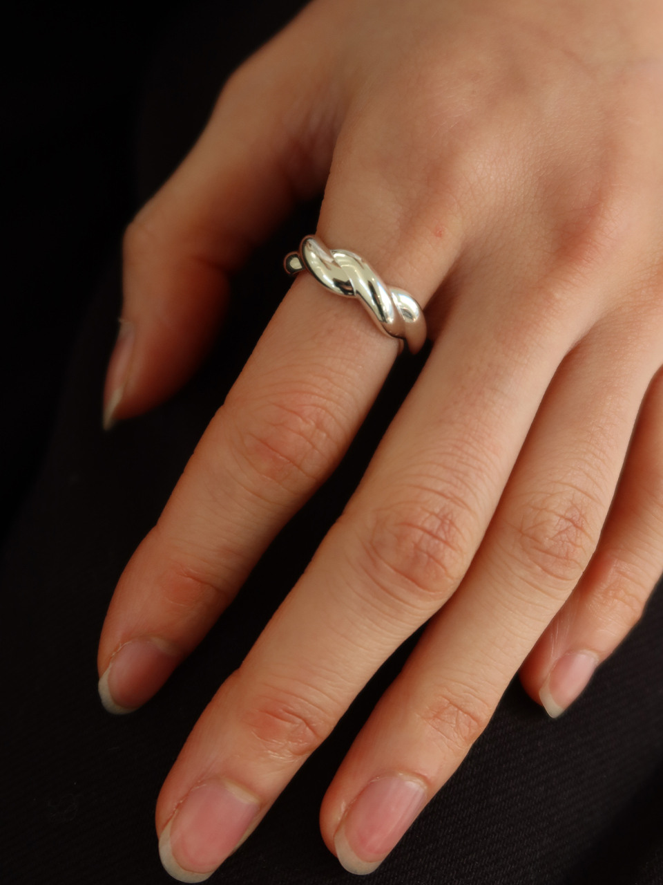 Knot ring_silver