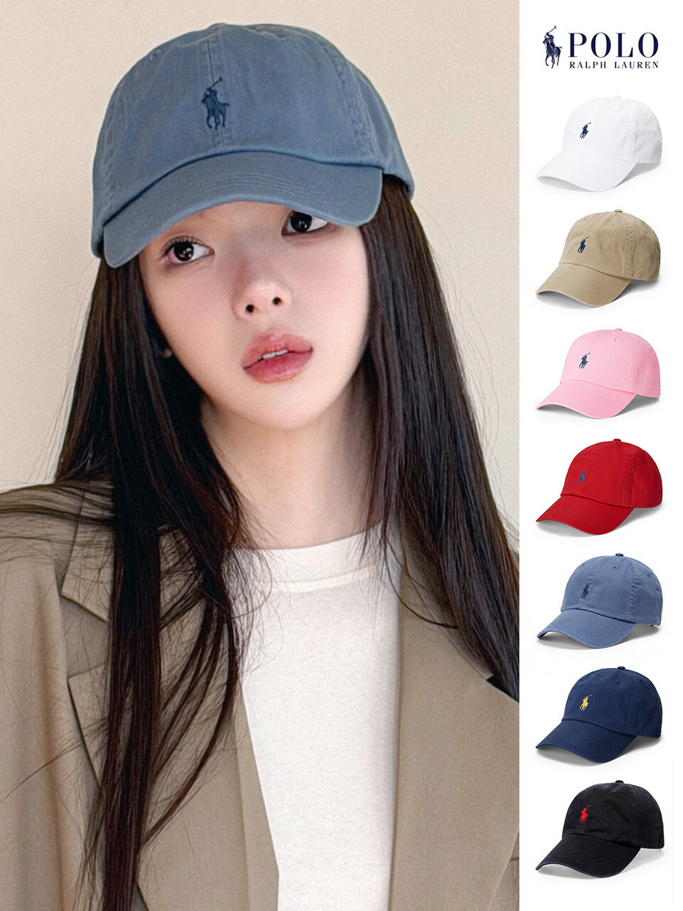 Бейсболка Polo Ralph Lauren с пони унисекс