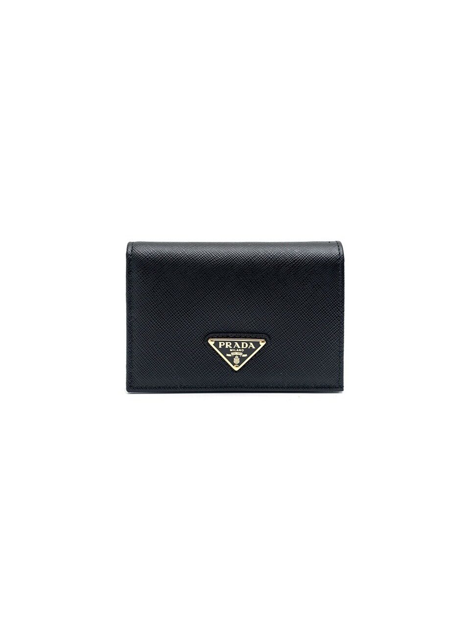 PRADA сафьяновый мини-кошелёк с треугольным лого 1MV021-QHH-F0002