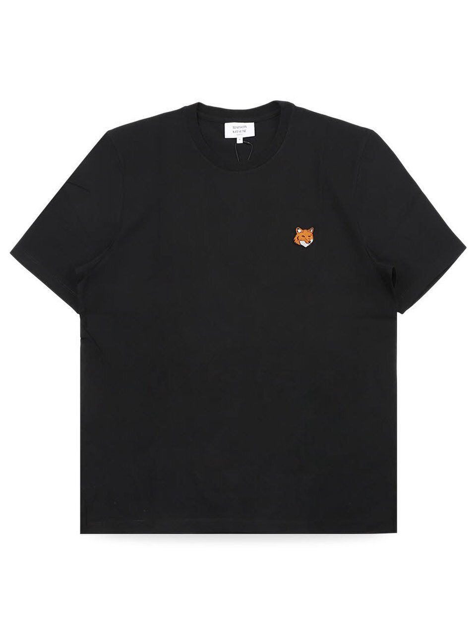 Мужская футболка Maison Kitsune Fox Head Regular Black PM00107KJ7026 P199