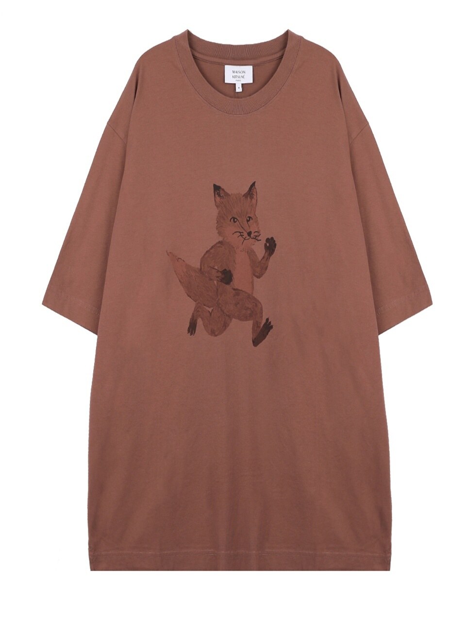 Оверсайз футболка Maison Kitsune Speedy Fox OM00109-KJ0008-0112