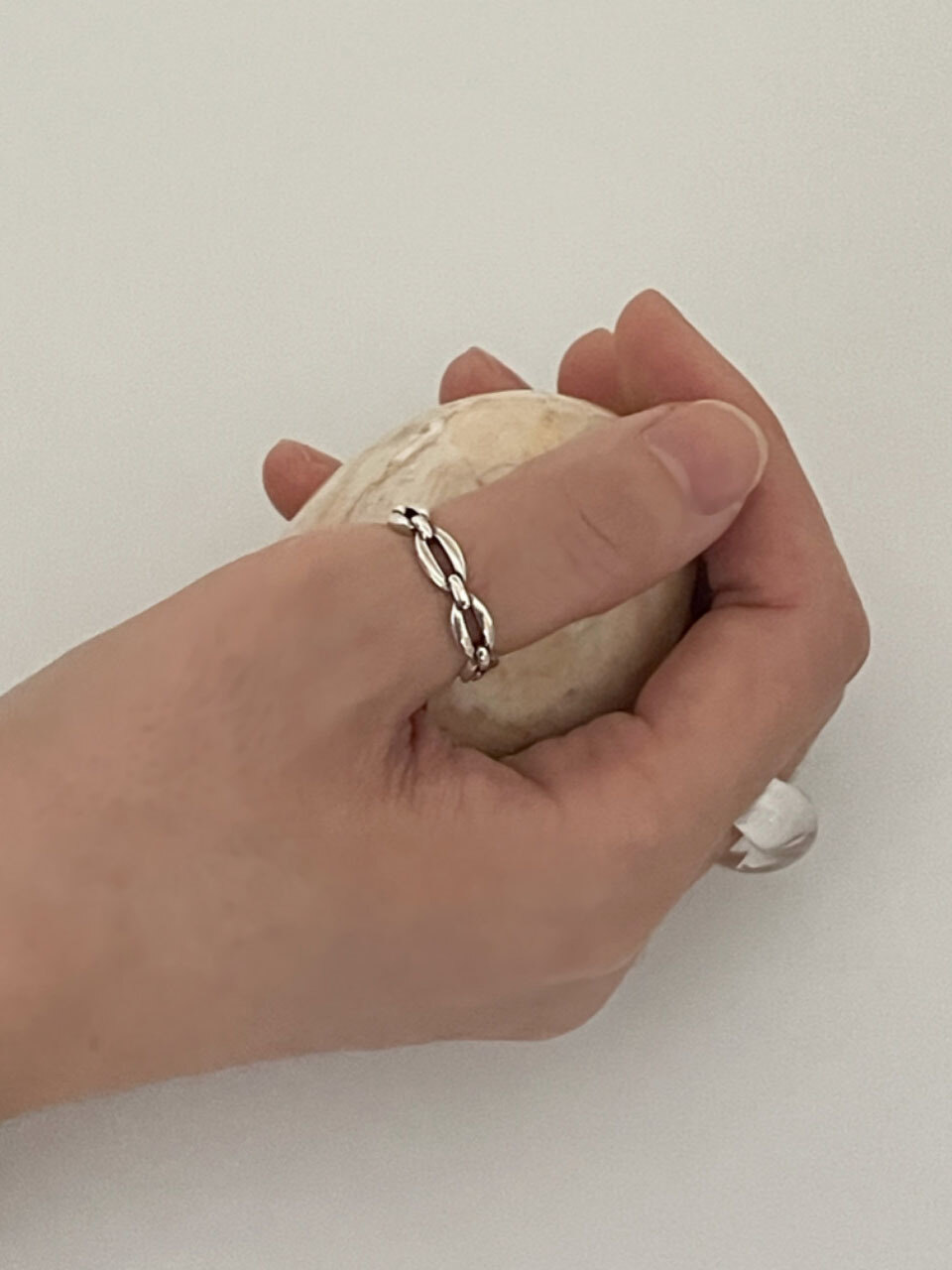 Antique Chain Open-Ring