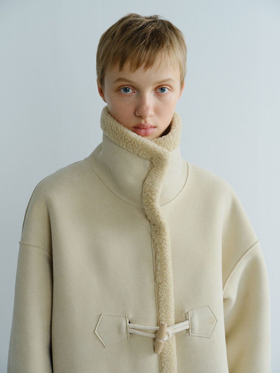 엔오르][단독] REVERSIBLE MUSTANG WOOL COAT - 2COLOR
