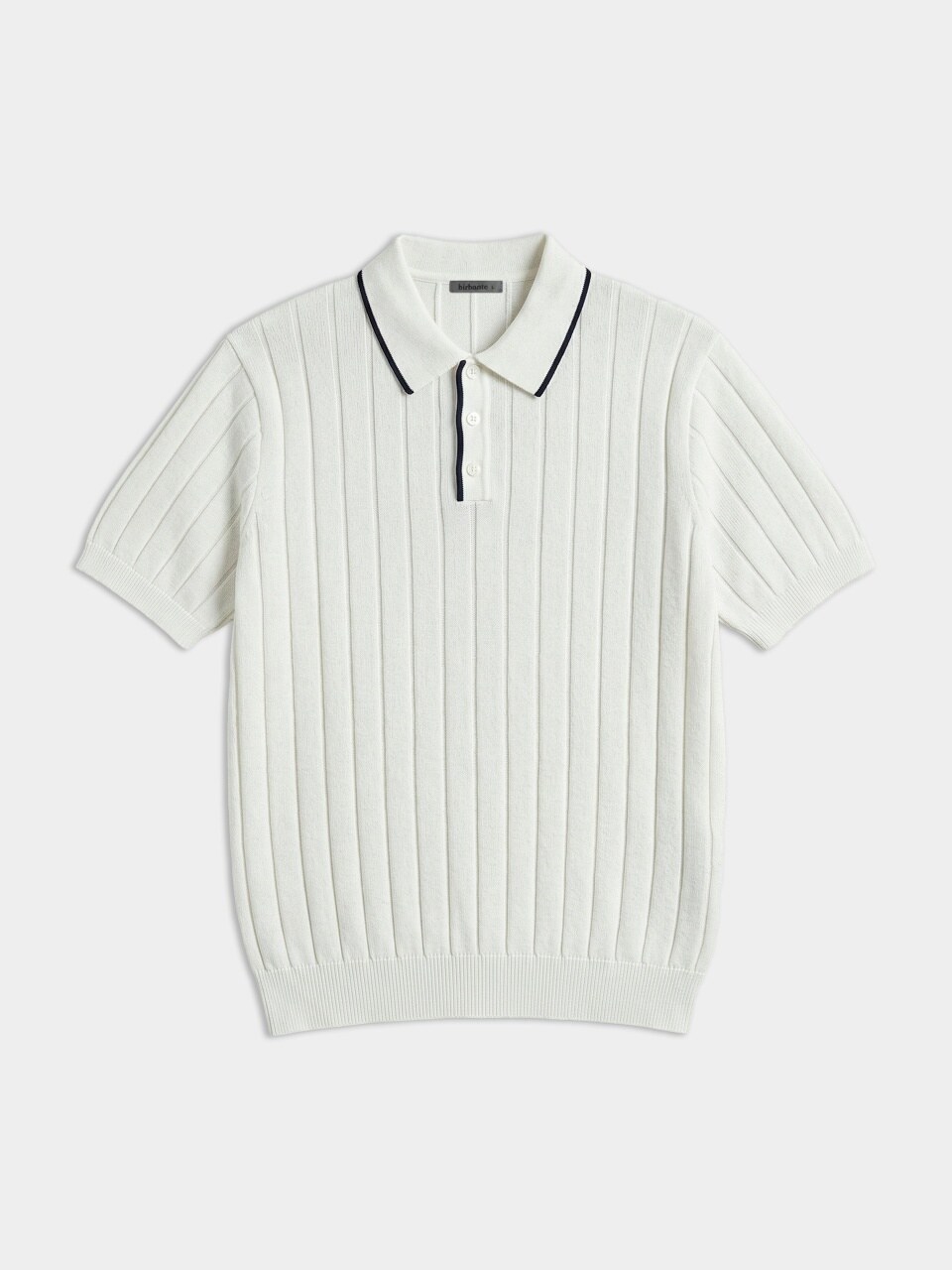 [birbante] Вязаное поло Arte Washable Contrast Collar