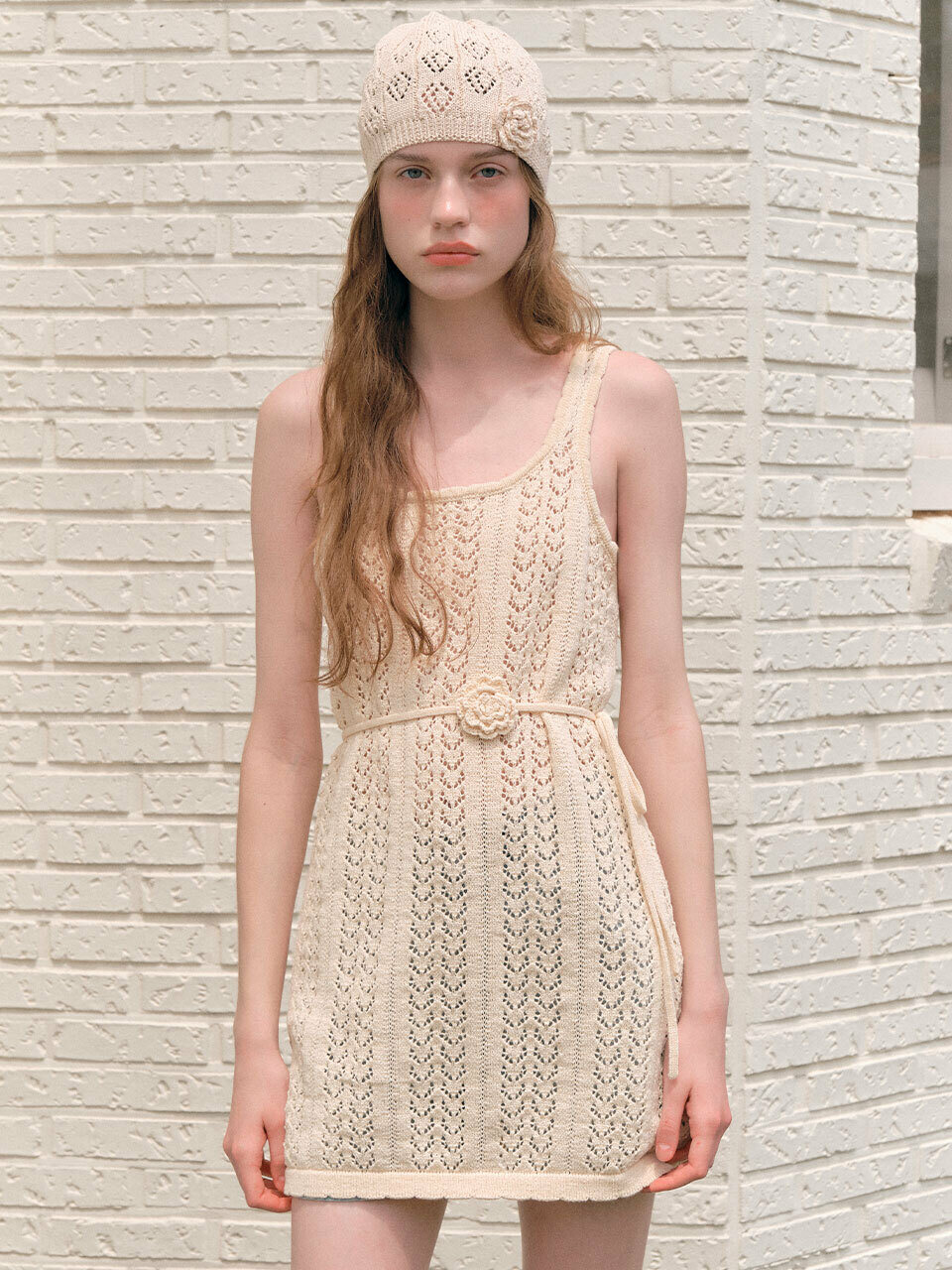 ウォニョン着用[ROLAROLA] ROSE STRAP SLEEVELESS ONEPIECE rolarola Rose Strap Sleeveless Onepiece