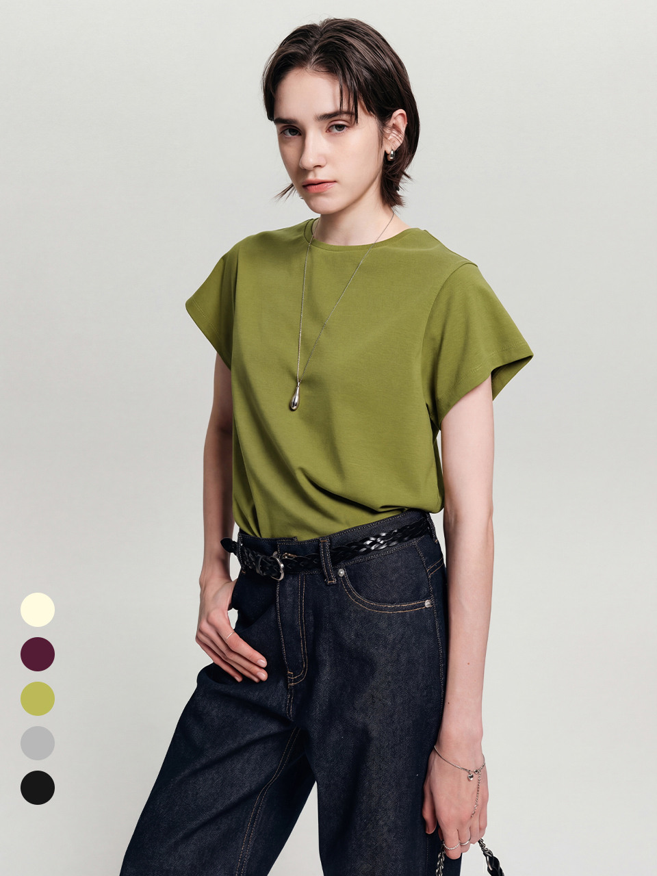 Базовая футболка NORA BASIC T-SHIRT_5colors