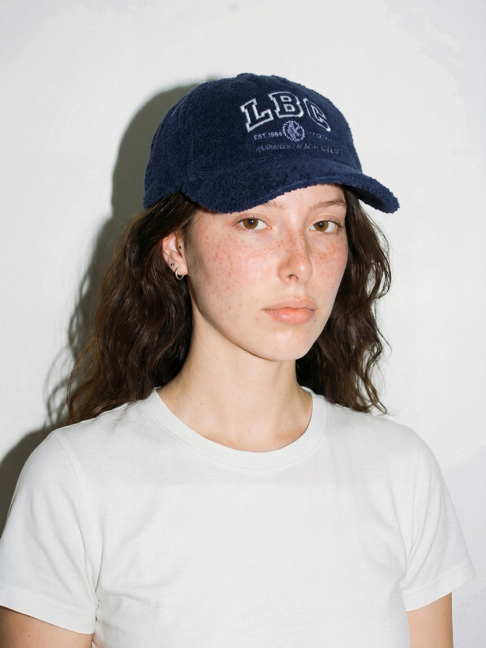 LBC embroidered terry baseball cap (Navy)