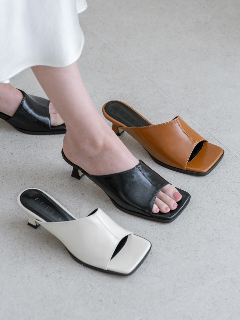 Carmen Carmen Square Mule 6cm