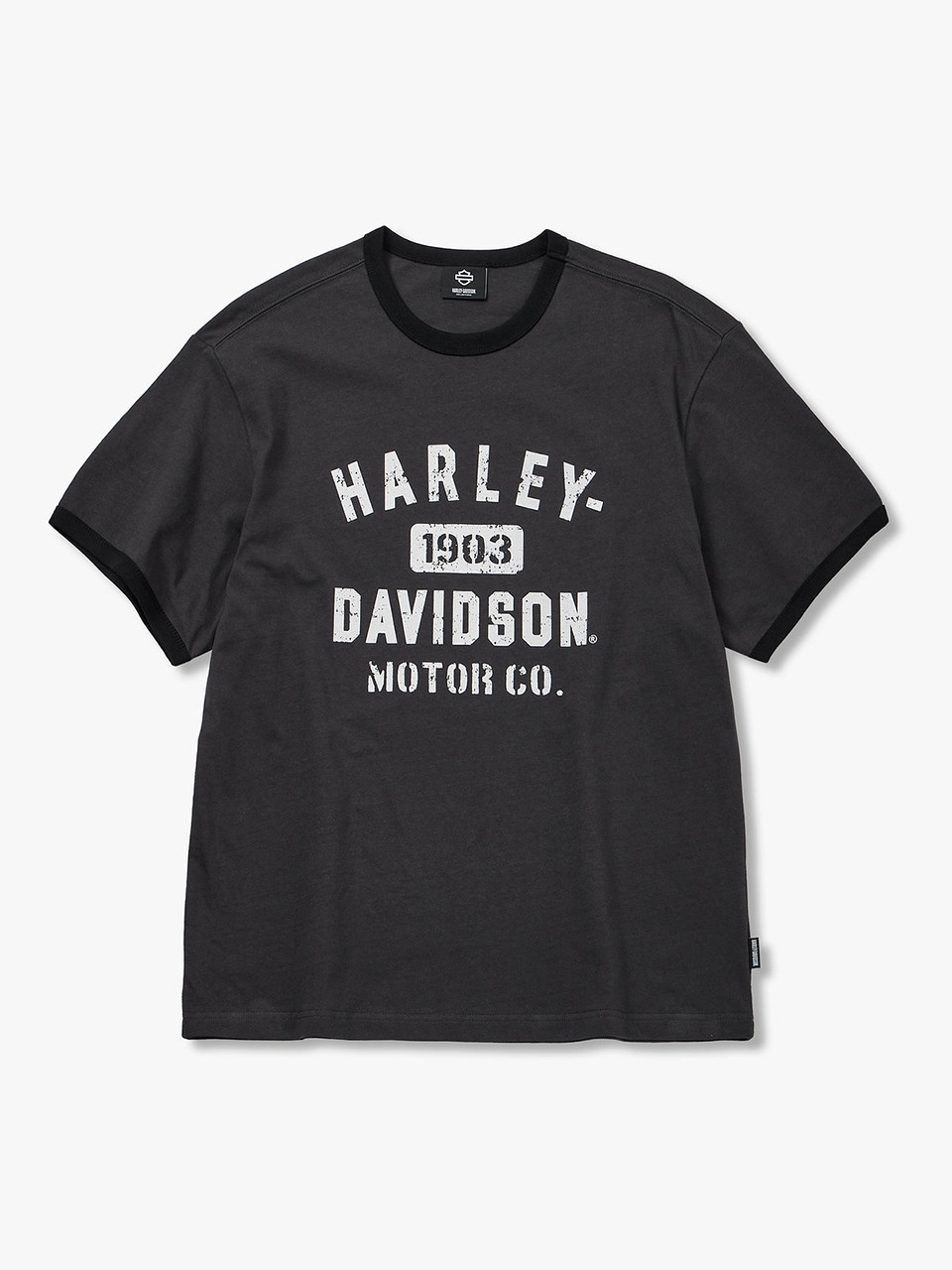 Футболка Harley 1903 Lettering Ringer Dark Gray HH16111058