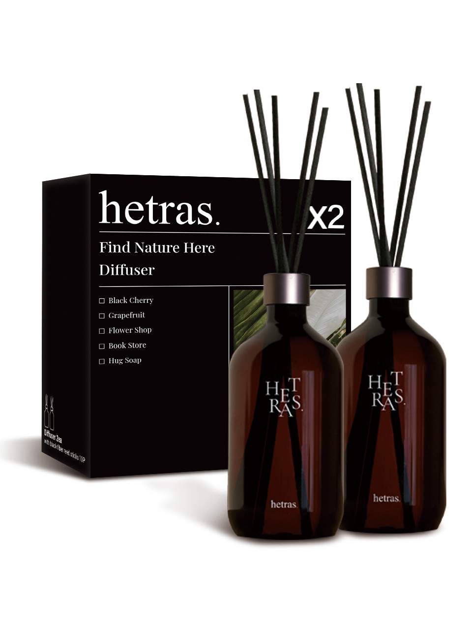 Премиум-диффузор hetras 500 мл, 2 шт, 15 видов