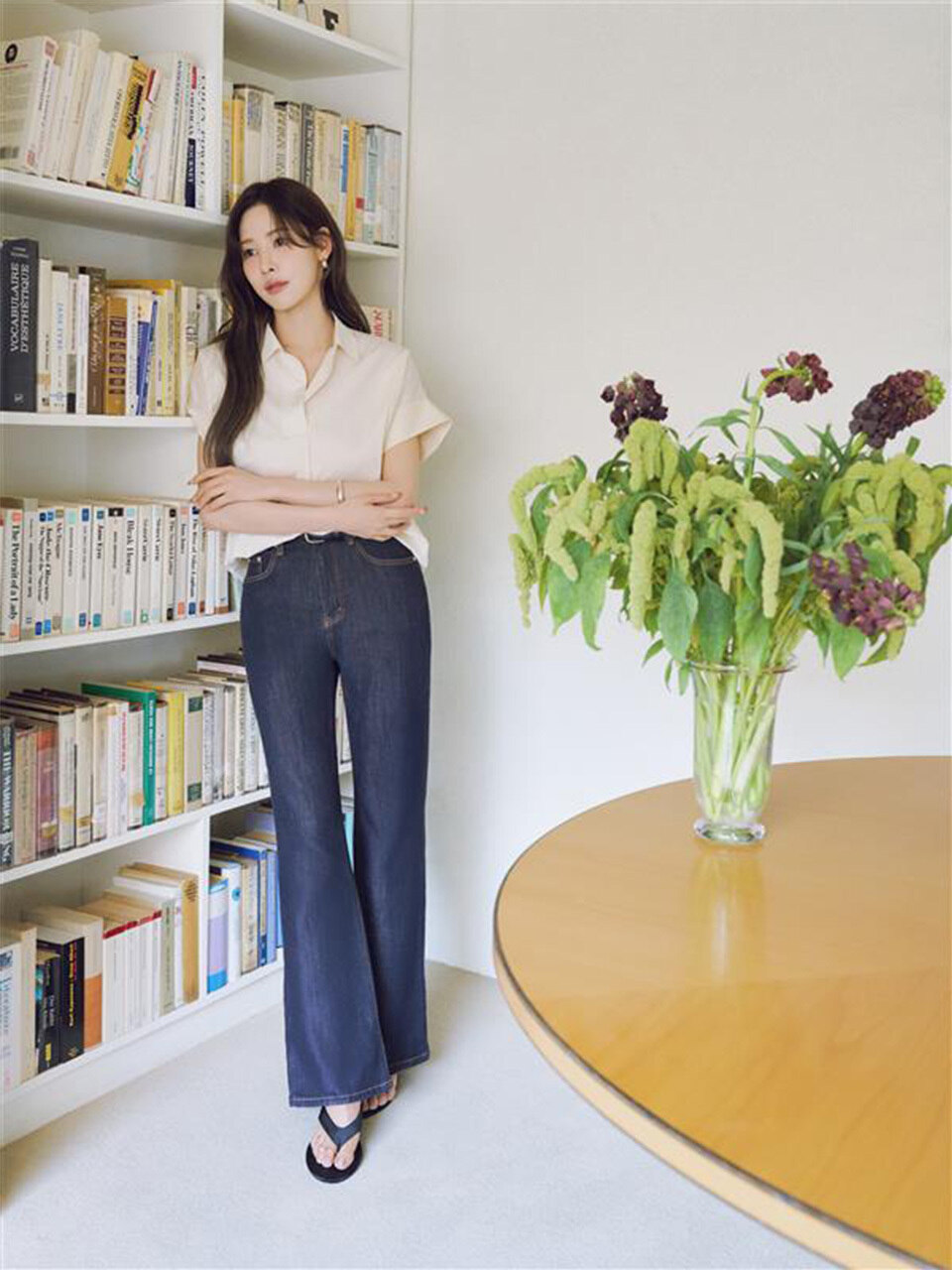 Jane (Dark indigo) flare fit