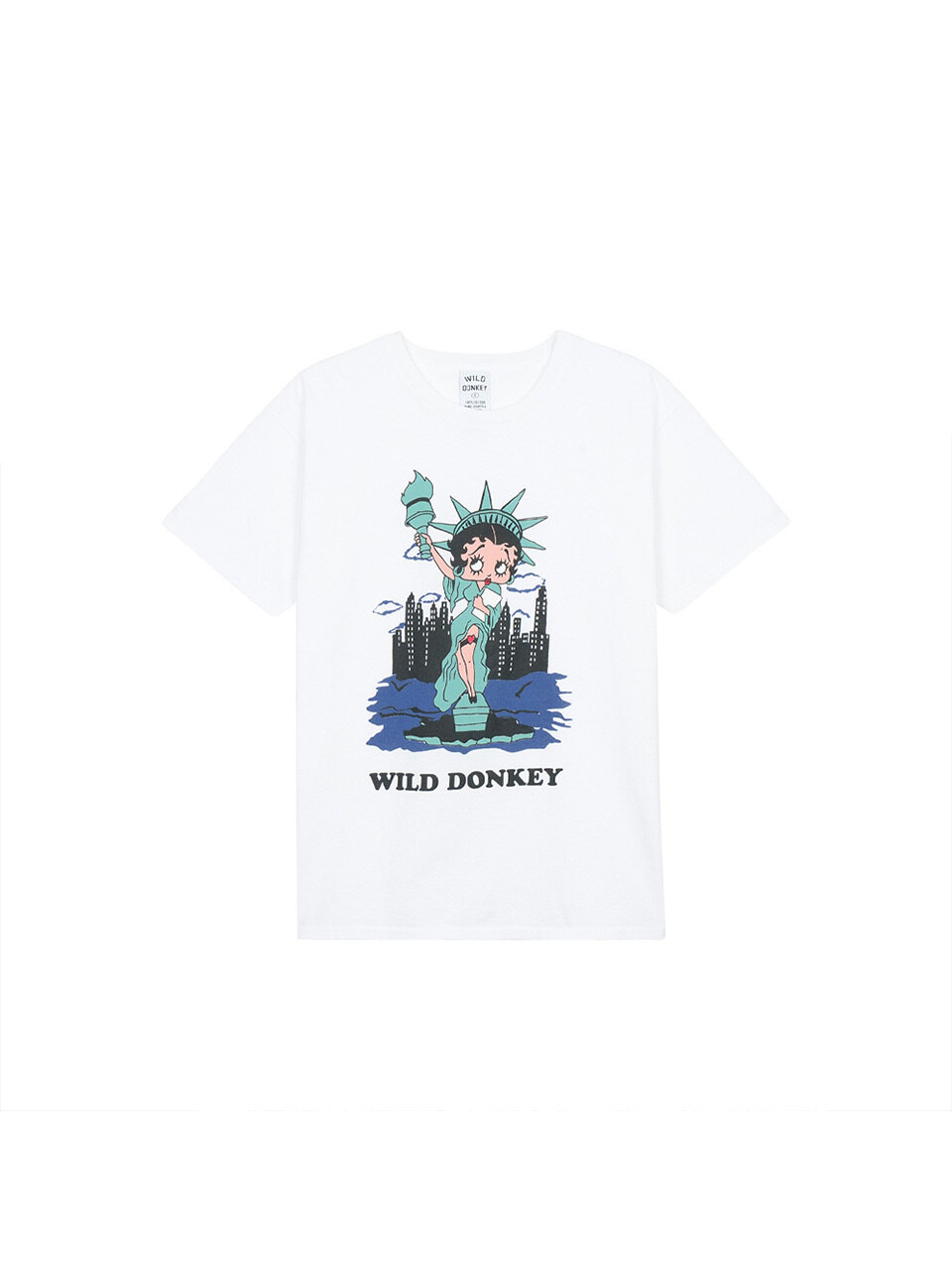 Wild Donkey BETTY LIBERTY футболка White WDCOTS03-021