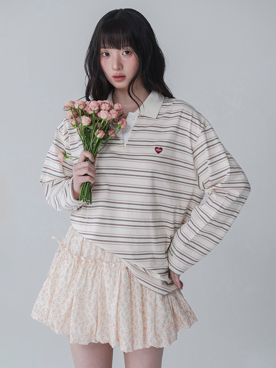 PREPPY регби-футболка, кремовая