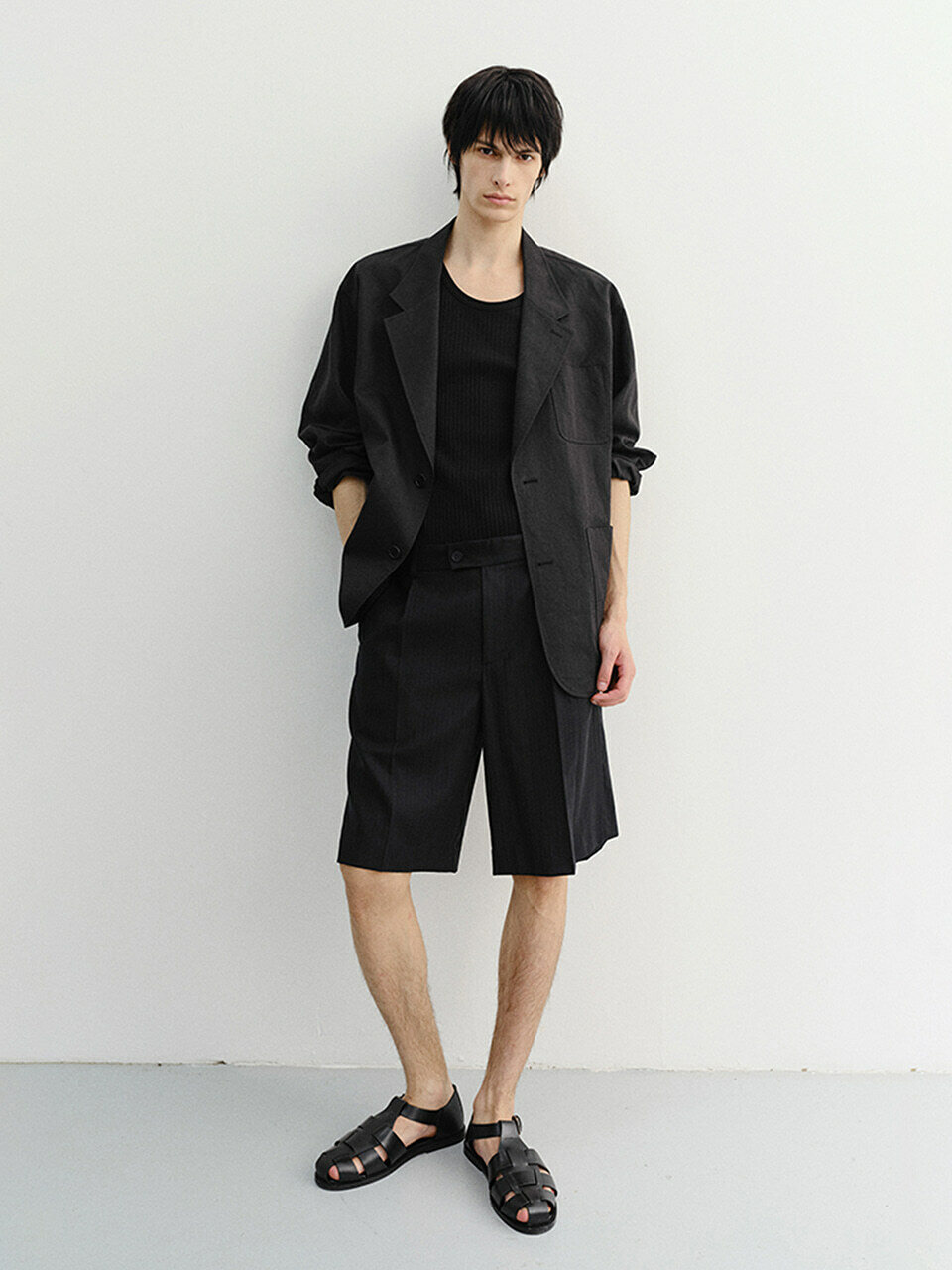 UNISEX SOFT TAILORED JACKET BLACK_M_UDJA6B123BK