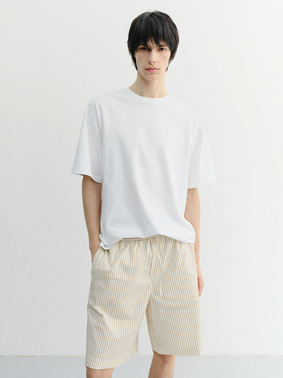 UNISEX ESSENTIAL LOOSE T-SHIRT OFF WHITE_M_UDTS6B125WT
