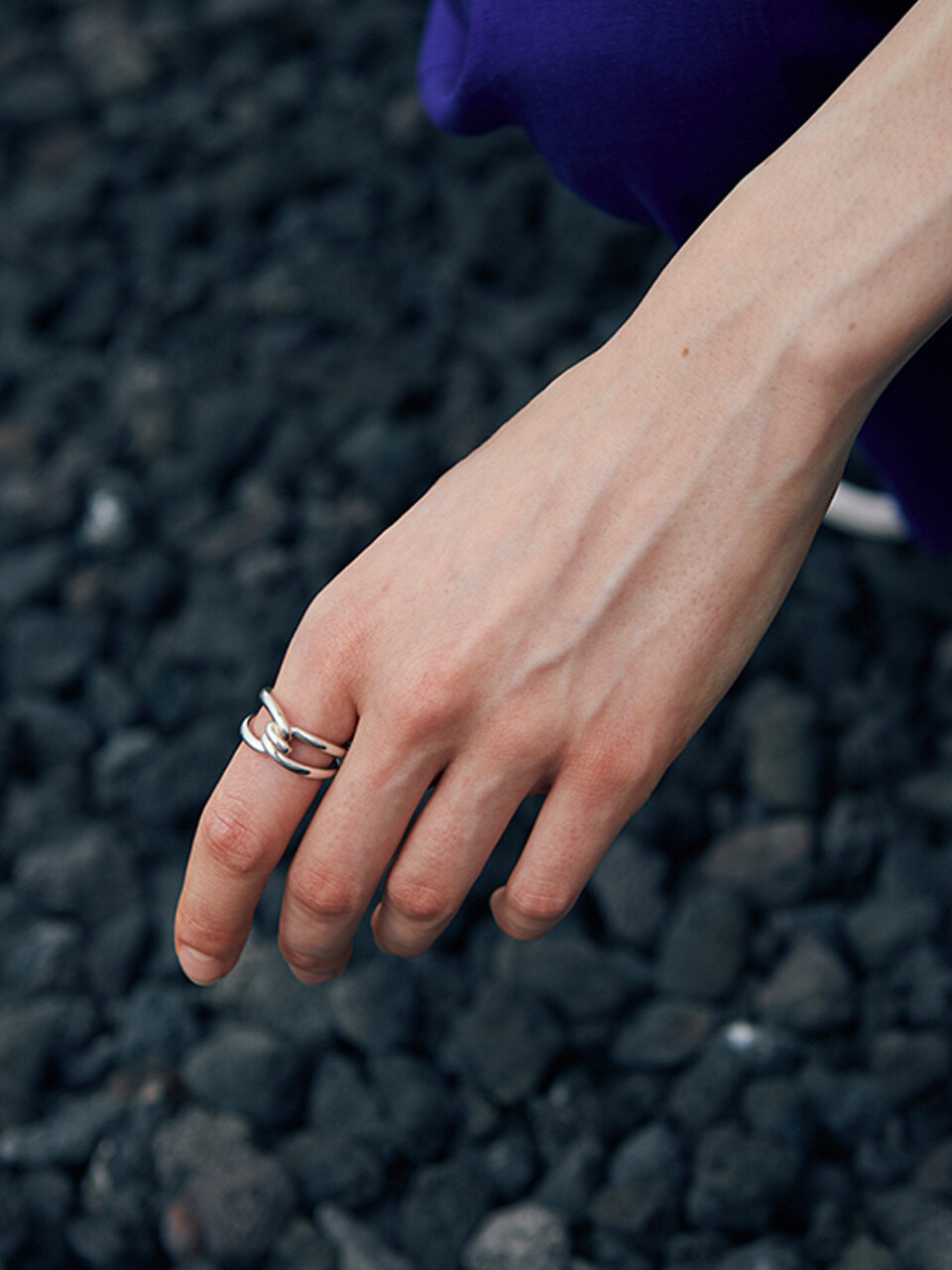 [925 silver] Cinq.silver.202 / kape ring