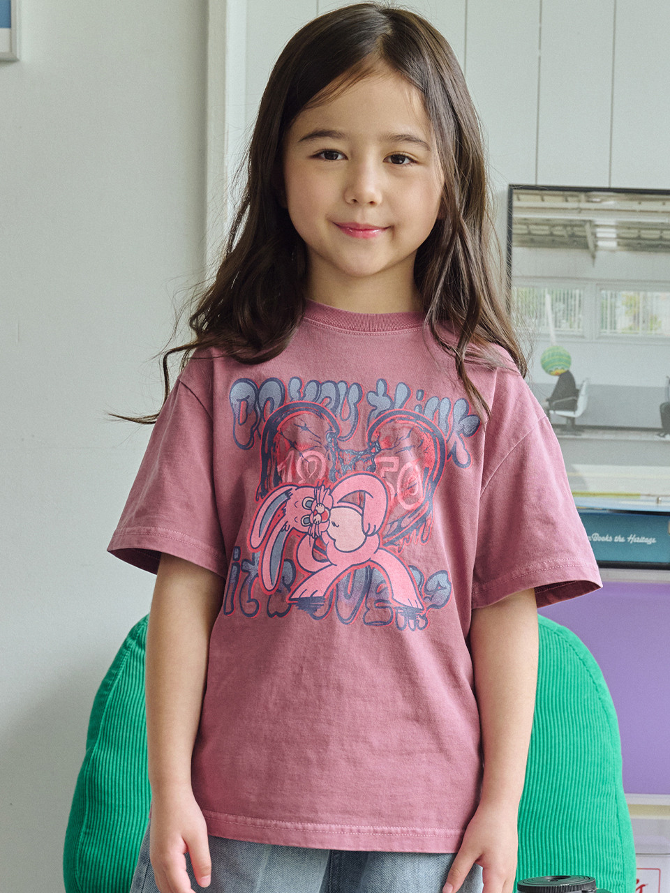 Детская футболка Mad Hoppy Pigment Dusty Pink