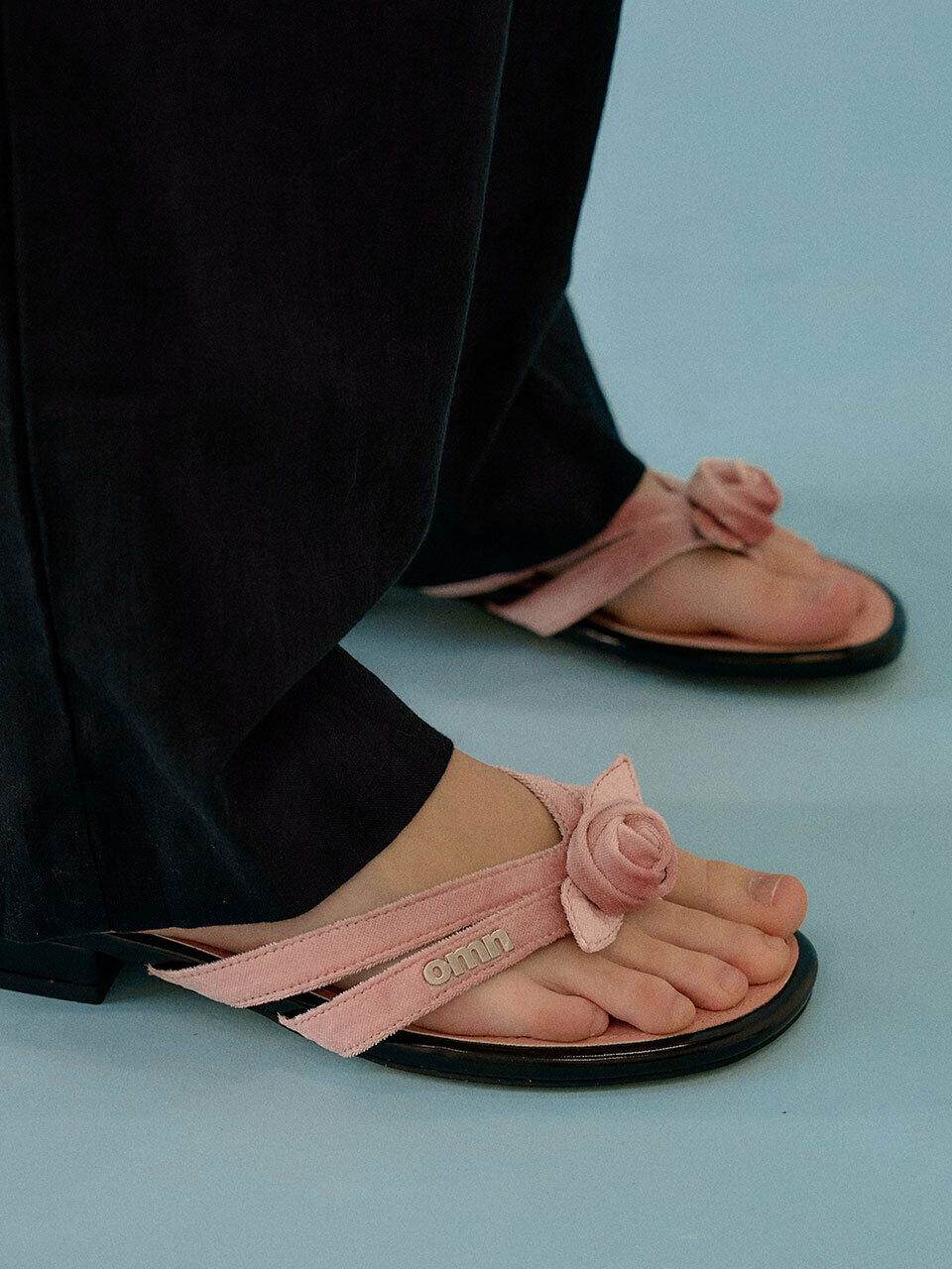 omn rose velvet sandal _5Colors