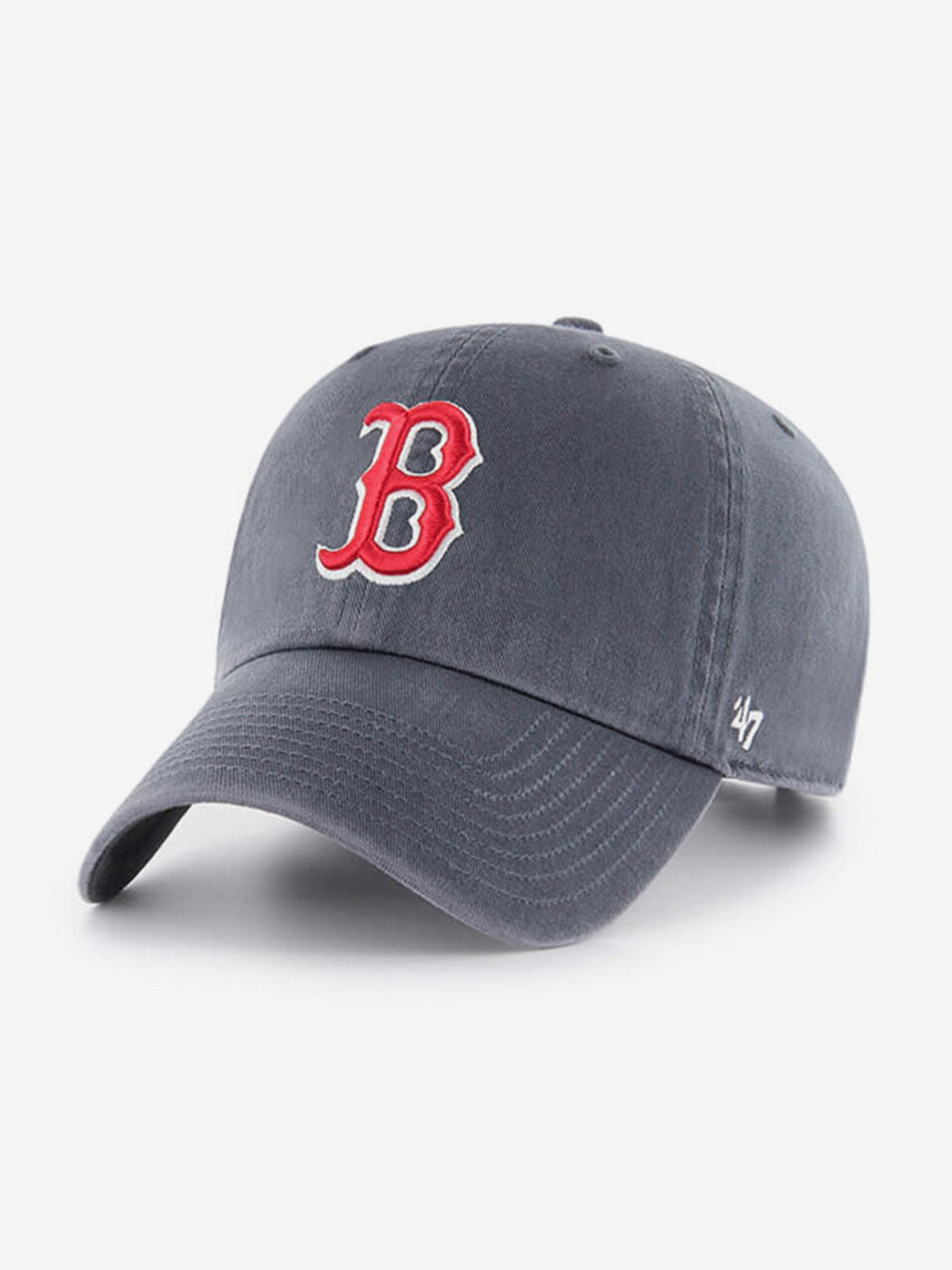 Бейсболка 47 Brand BOSTON с большим логотипом (Vintage Navy)