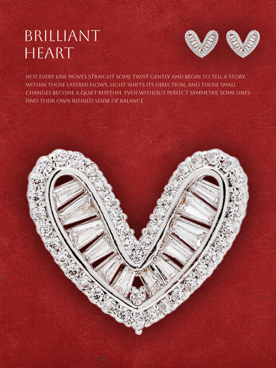 Серьги Brilliant Heart