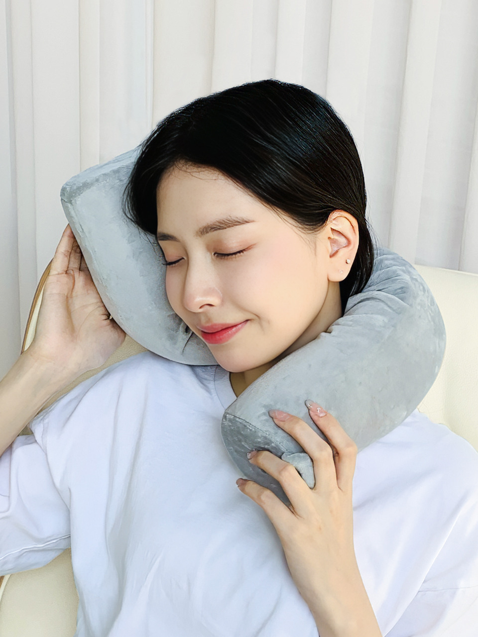 Gitis дорожная подушка для шеи memory foam