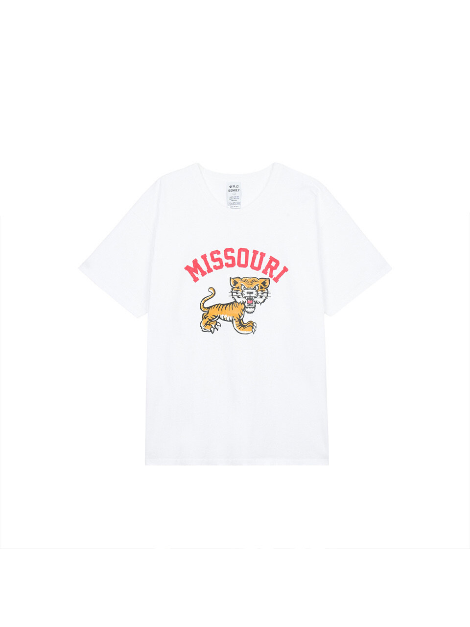 Футболка унисекс WILD DONKEY MISSOURI White WDCOTS03-206
