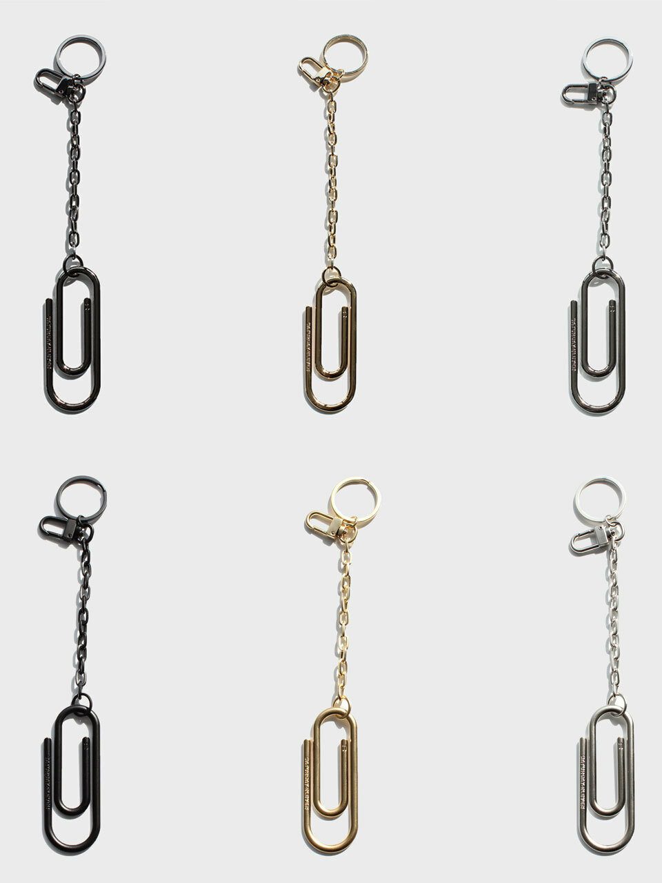 BIG PAPER CLIP KEY-RING L