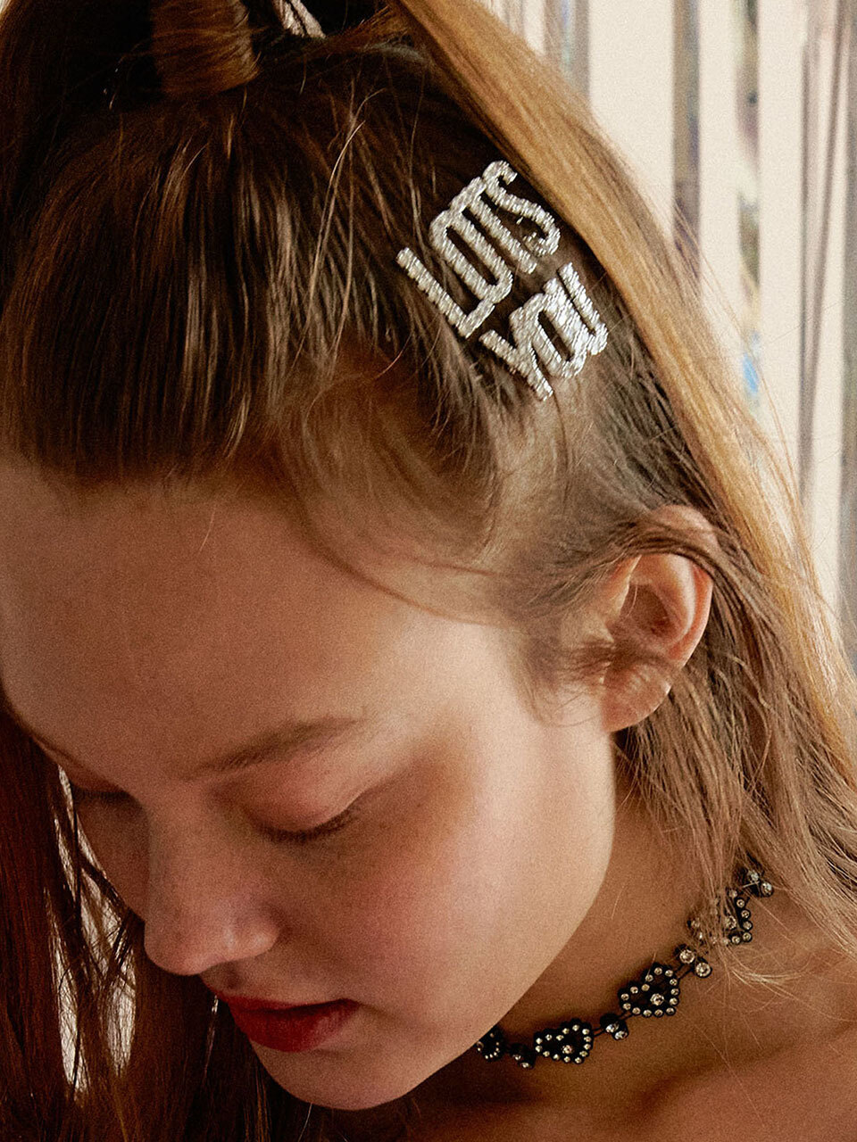 라츠유]lotsyou_lots you love you crystal hair pin