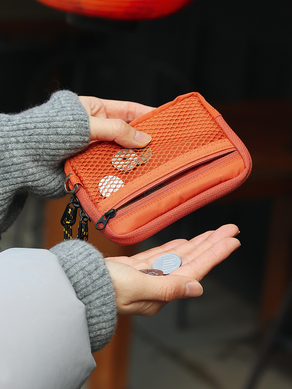 Нейлоновый кошелек картхолдер Traveler Wallet - Brick