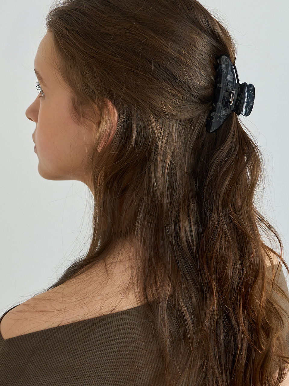 Mini crescent hair claw clip_9 colors