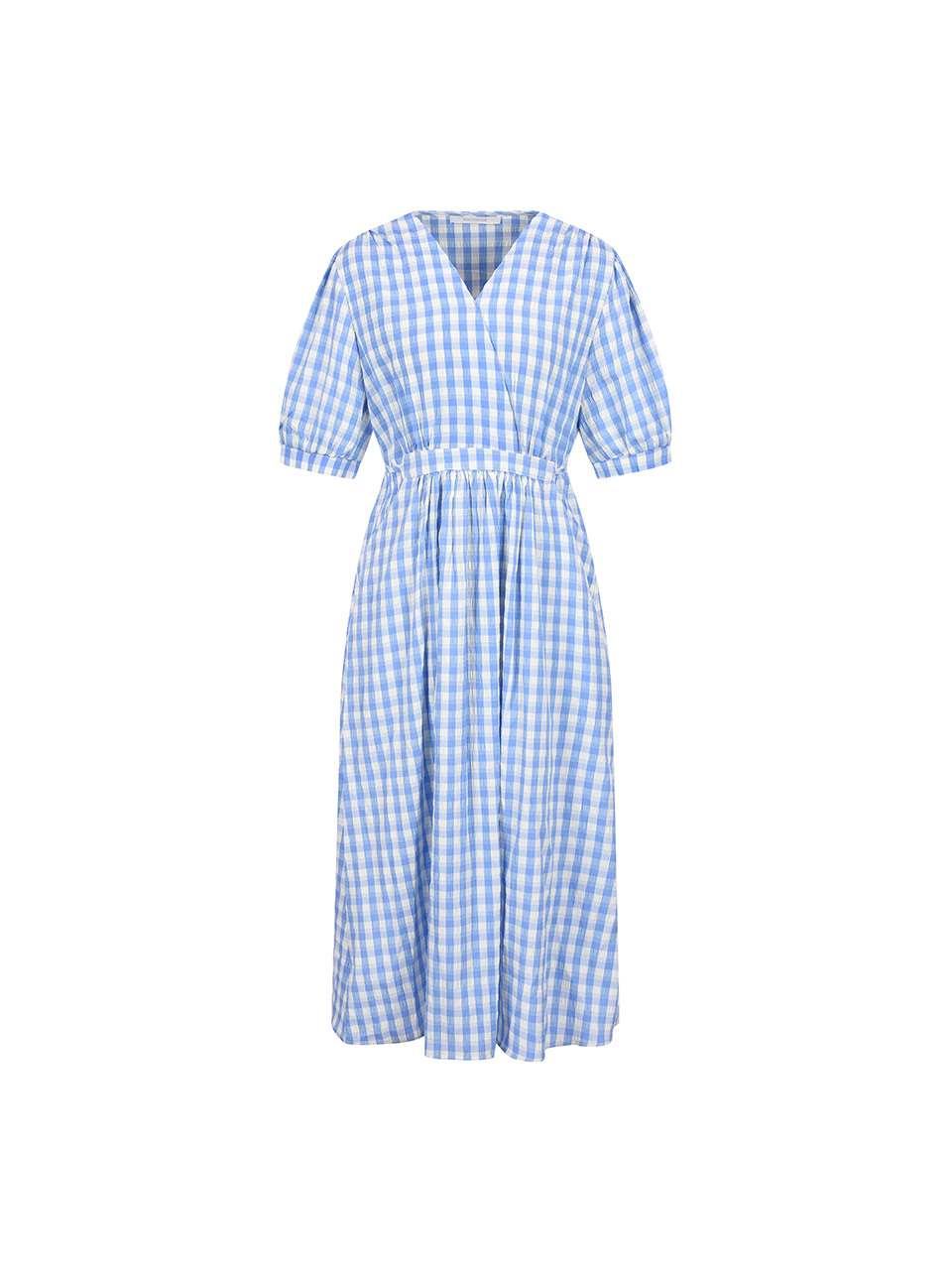 코인코즈]체크 브이넥 롱원피스_DW5MO334