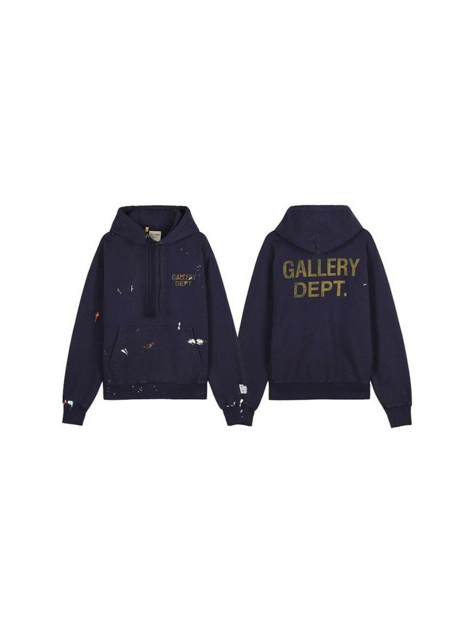 Мужское худи GALLERY DEPT. FW25 с краской GPH-50044 VNTN