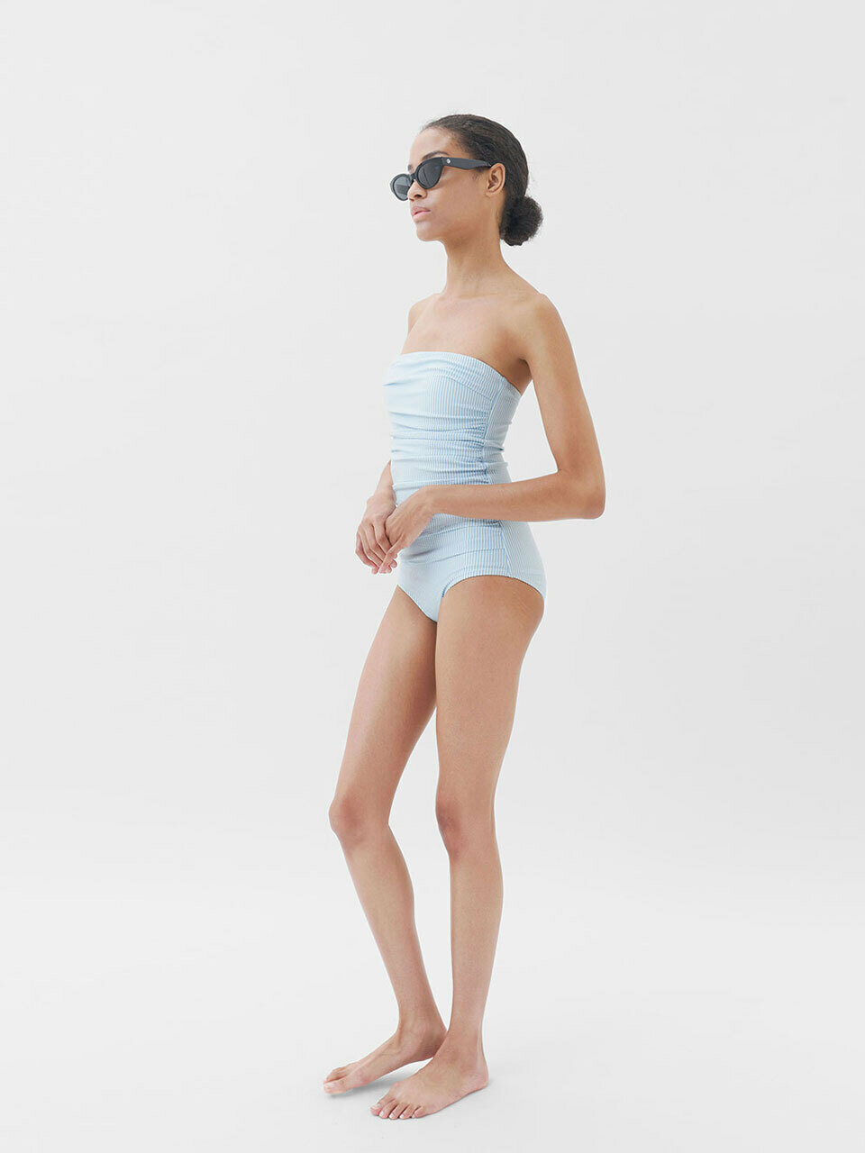 POWDER BLUE JUNE SEERSUCKER SIMPLE купальник