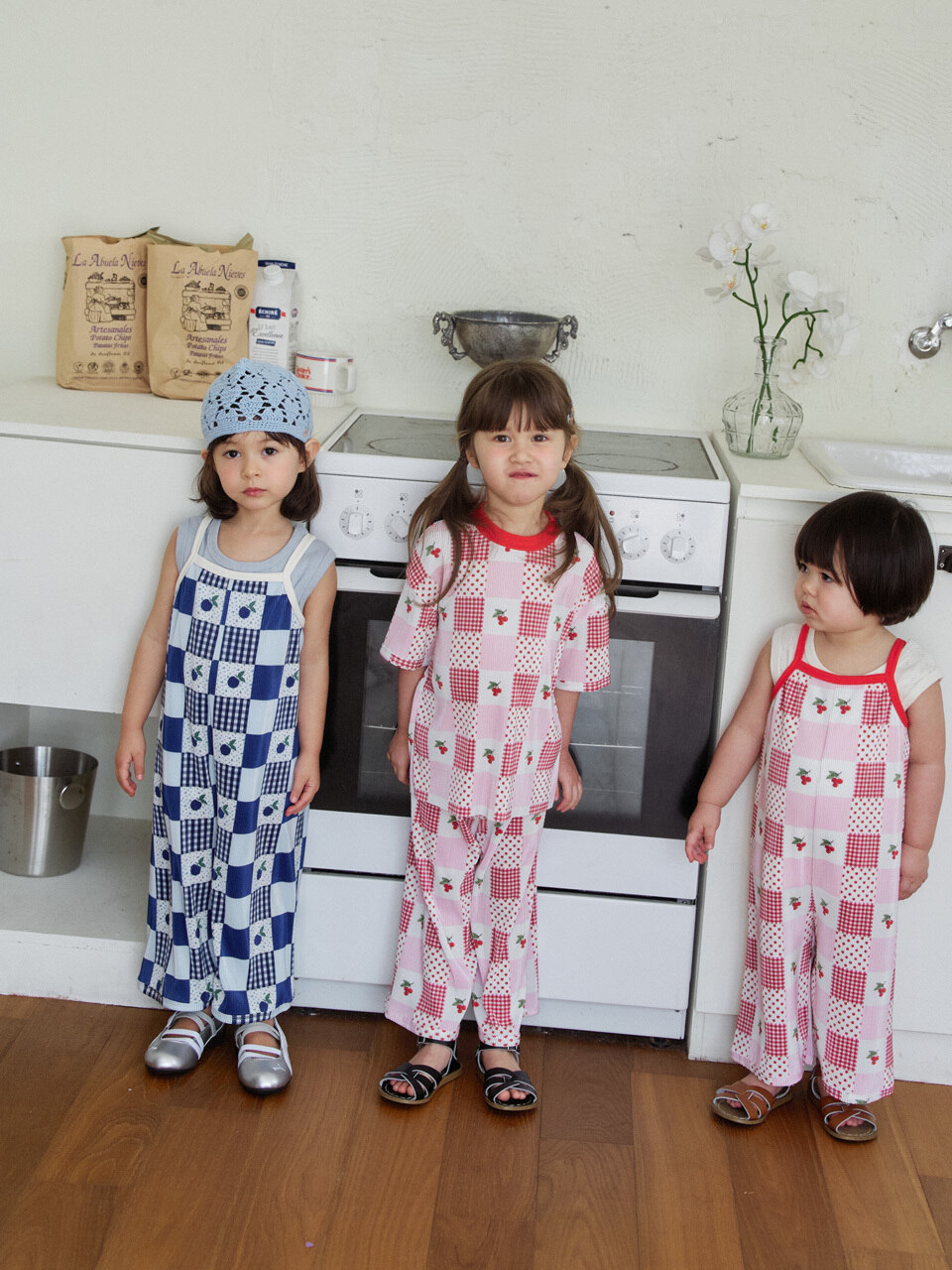 Плиссированный сет Patchwork с коротким рукавом 2 цвета