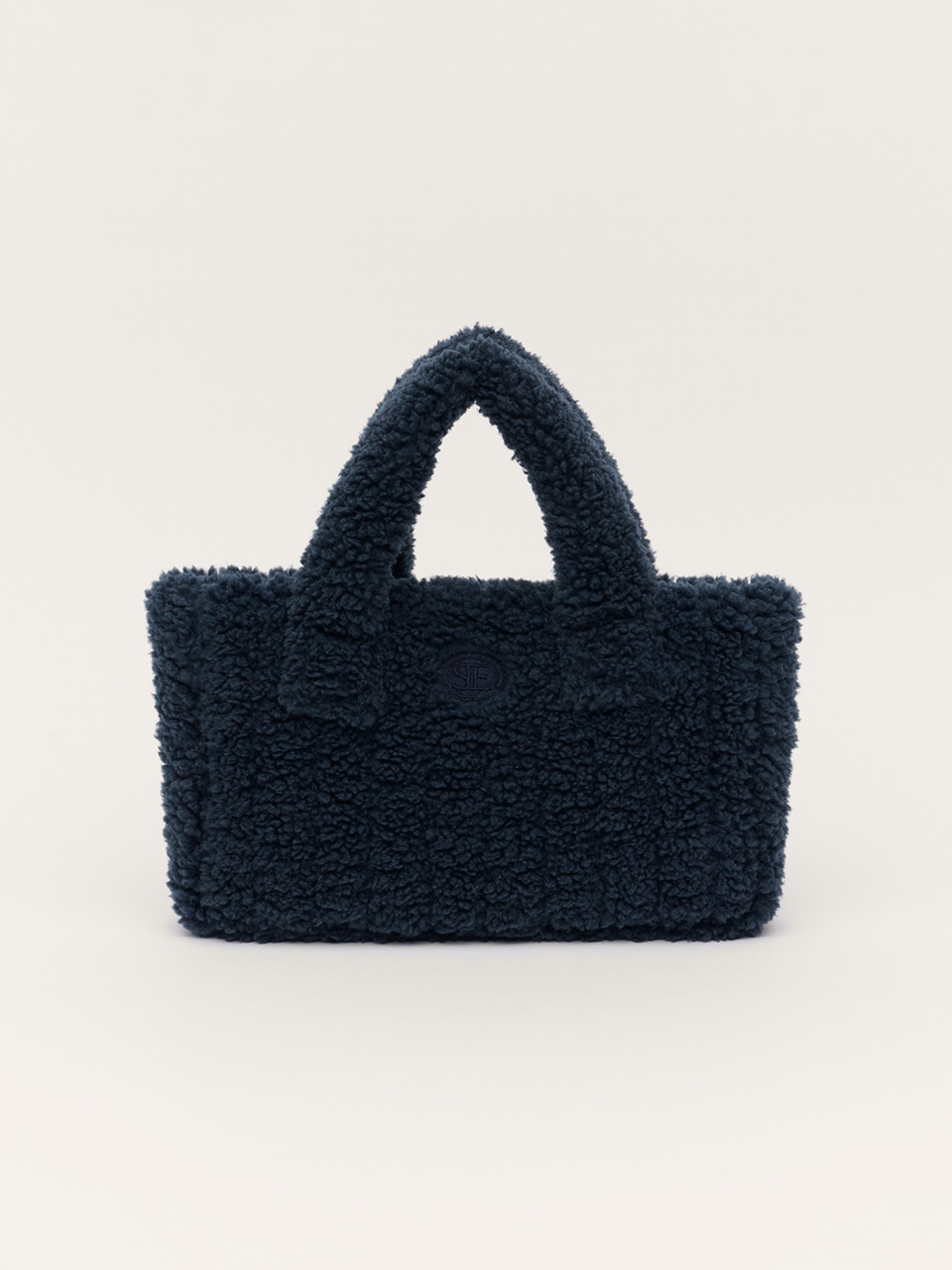 新規★SIENNE★SHEARING BEAR PADDING BAG★パディングバッグ 시엔느]Shearing Bear Padding Bag (Navy)