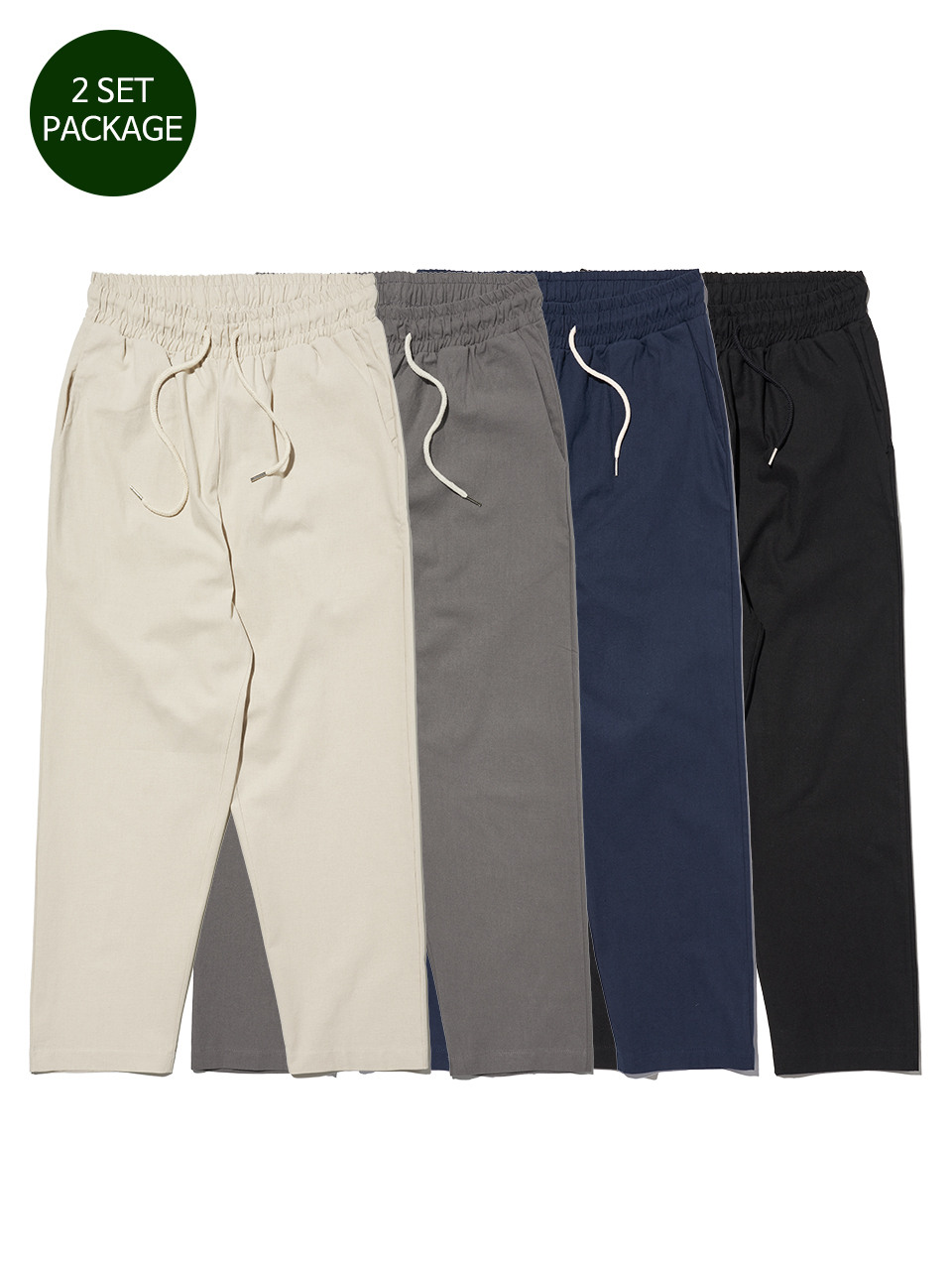 [1+1] Укороченные брюки из льна 9/10 4color