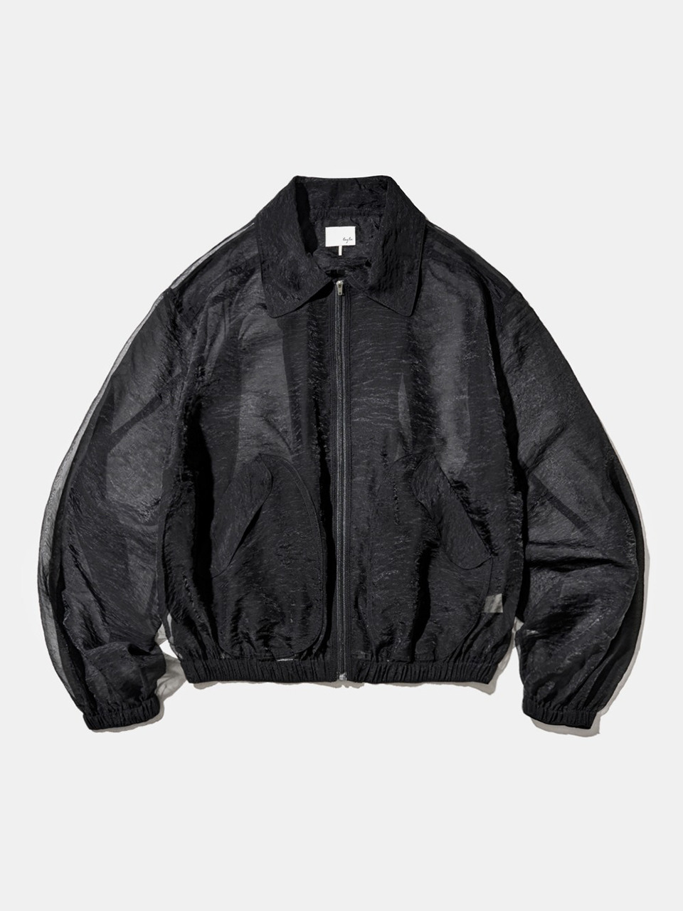 Shadow Organza Bomber Jacket J35 Black