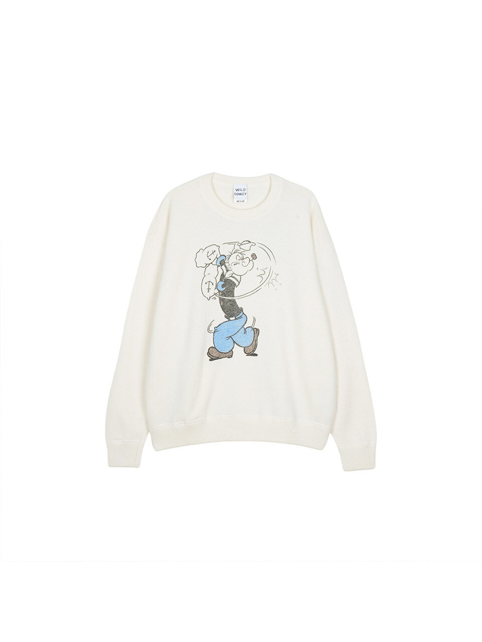 Свитер унисекс KN-ROCCO от Wild Donkey, Ecru