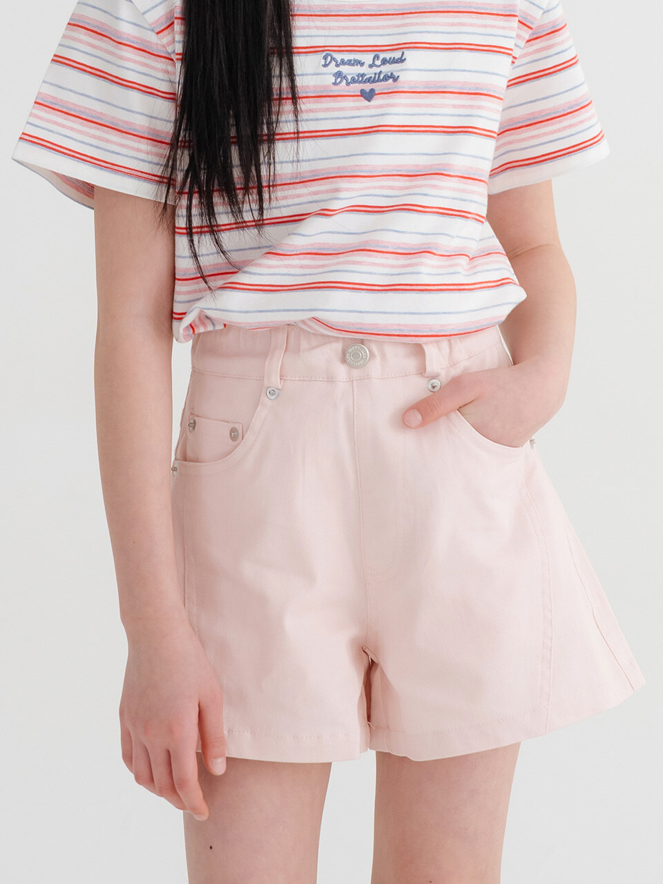 Летние твиловые шорты Sculpt Line (Pink)