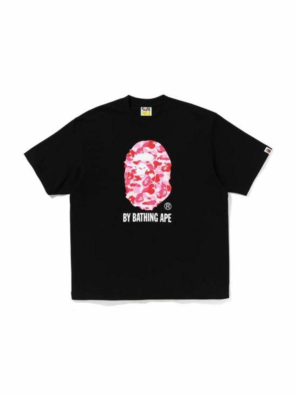 Футболка BAPE 001TEL301007MBKG BLACK PINK DOM