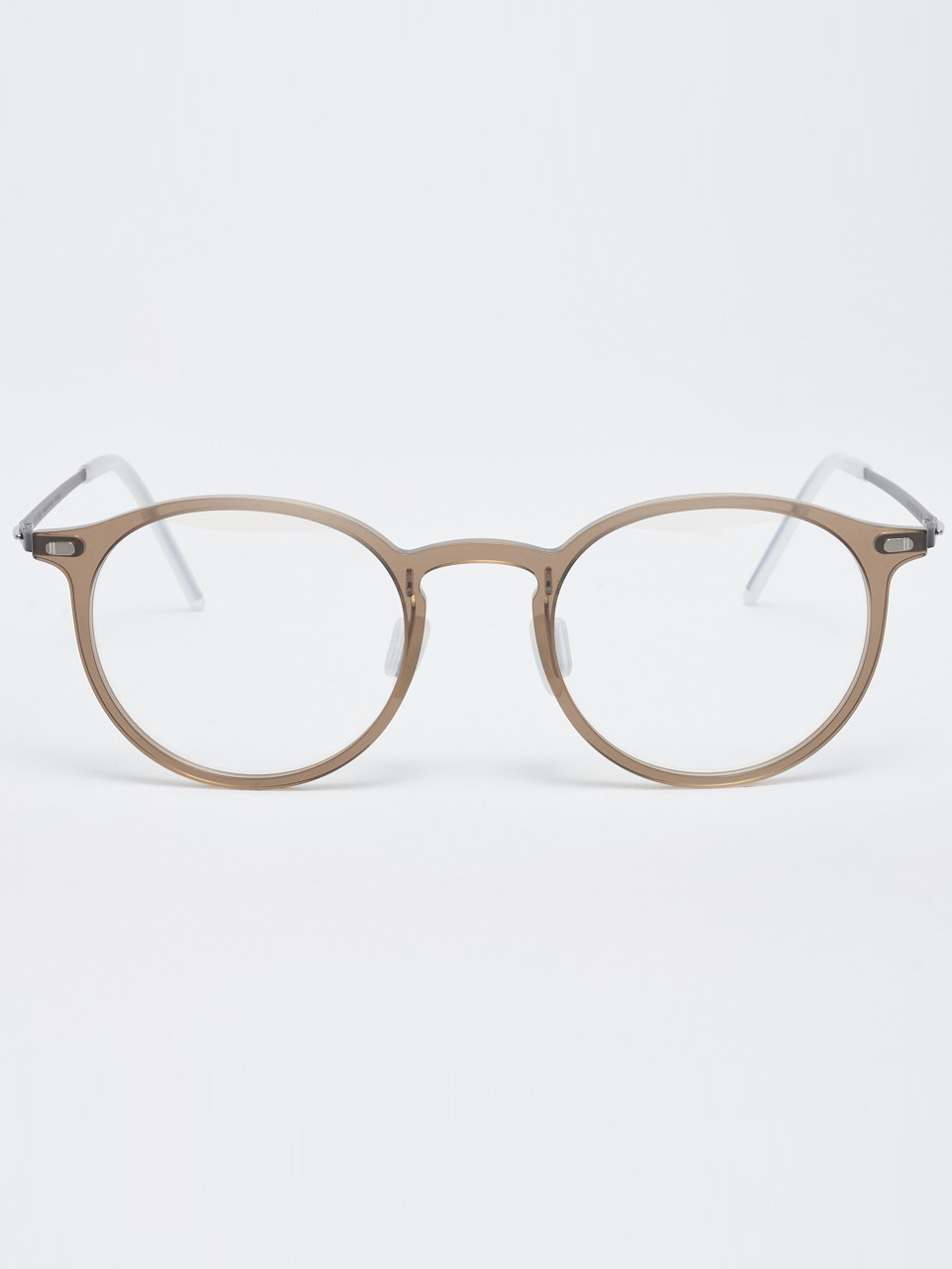 Ультралегкая круглая оправа AL5301 1010M Khaki Gray