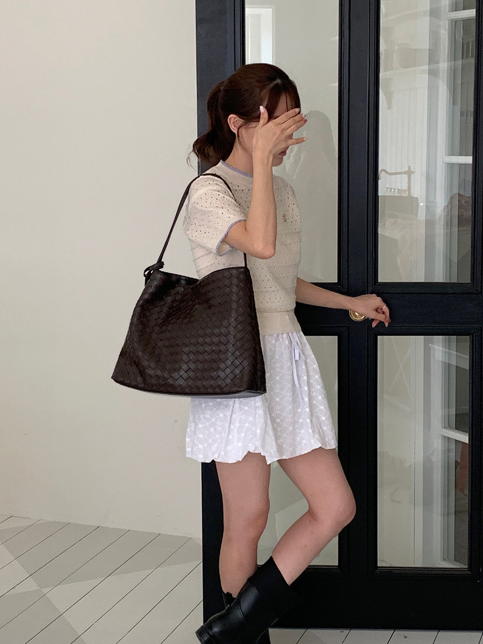 ,PICKANC WEAVING MESH BAG 7COLOR