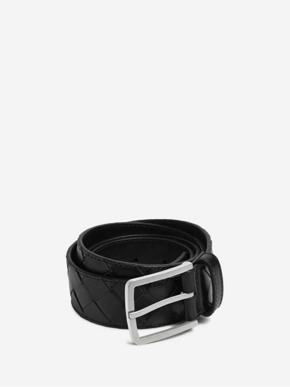 Кожаный ремень BOTTEGA VENETA 25SS 609182V3IM18984 BLACK DOM