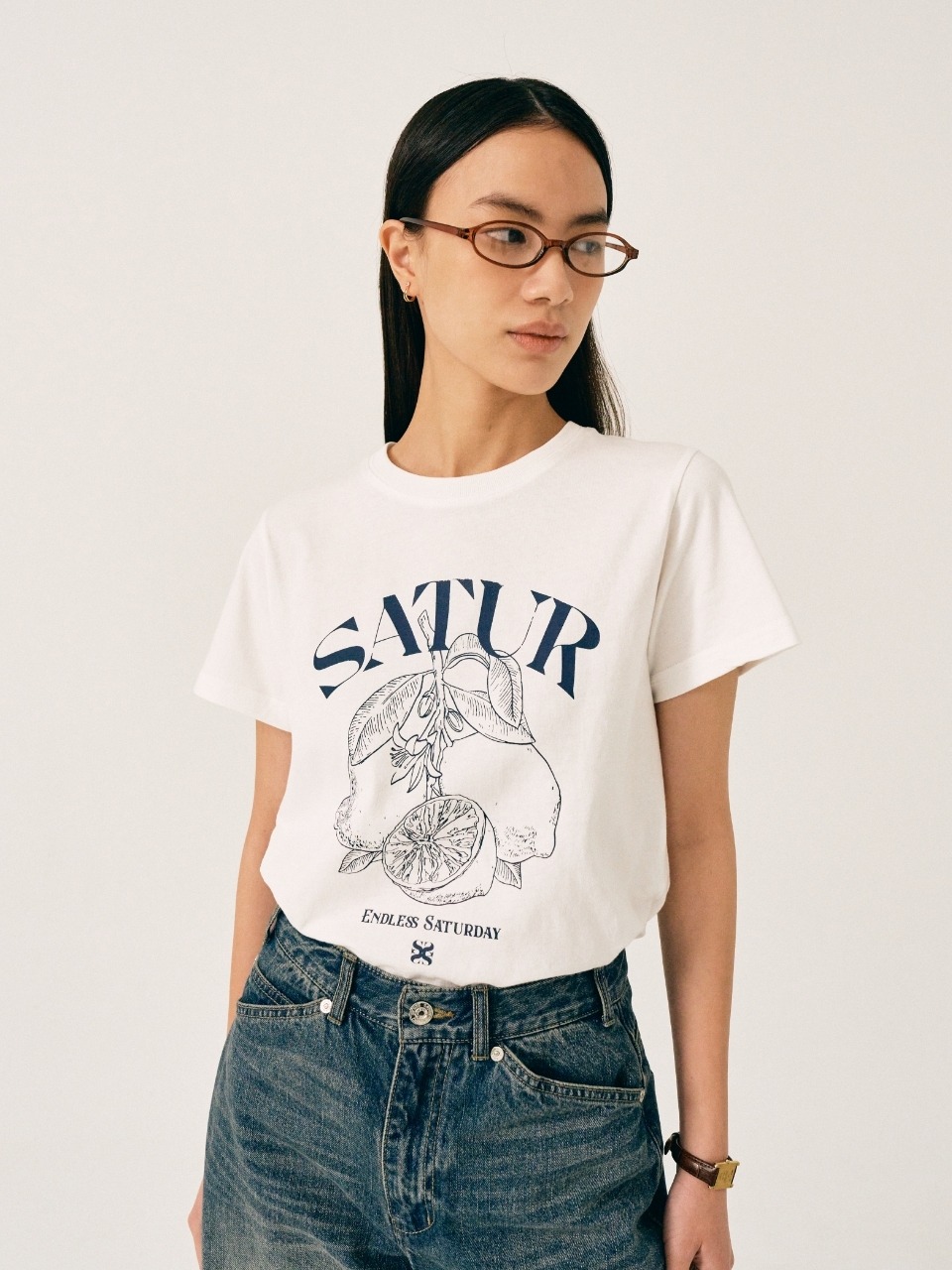 Летняя графическая футболка Capri Citron Drawing — Resort Ivory